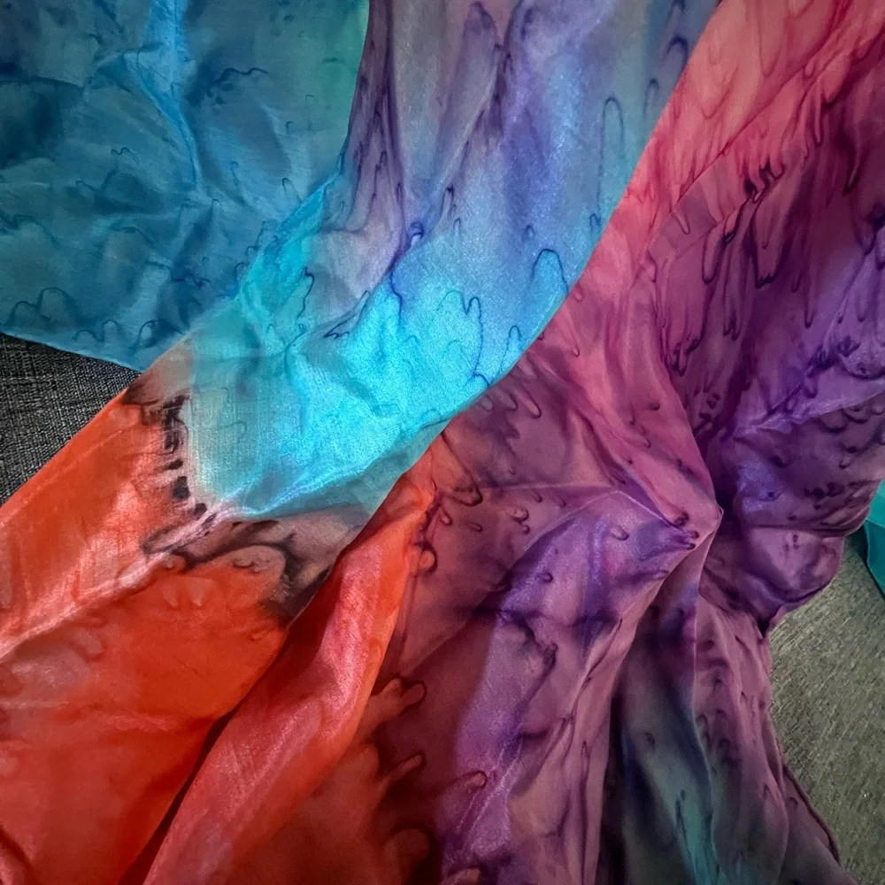 Scarf Tie-Dye Vibrant & Multicolor Lightweight